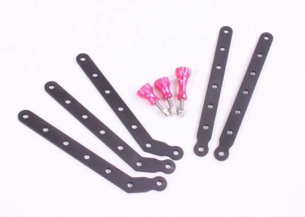 G TMC CNC Aluminum Arms and Screw for Gopro HD Hero3 ( Pink )